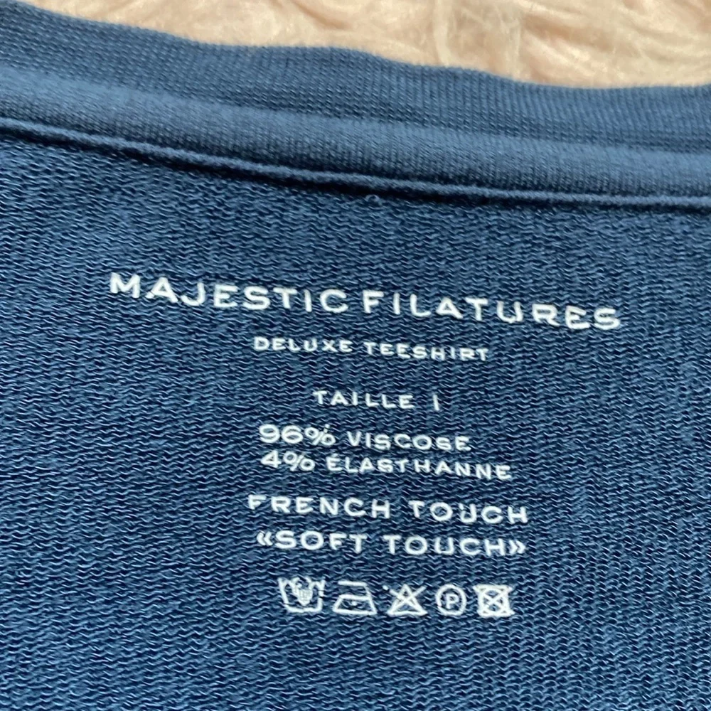 Majestic Filatures French Touch Ombre V Neck Top sz 1 - Picture 7 of 8